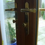 Door handle with thumblatch cylindeer